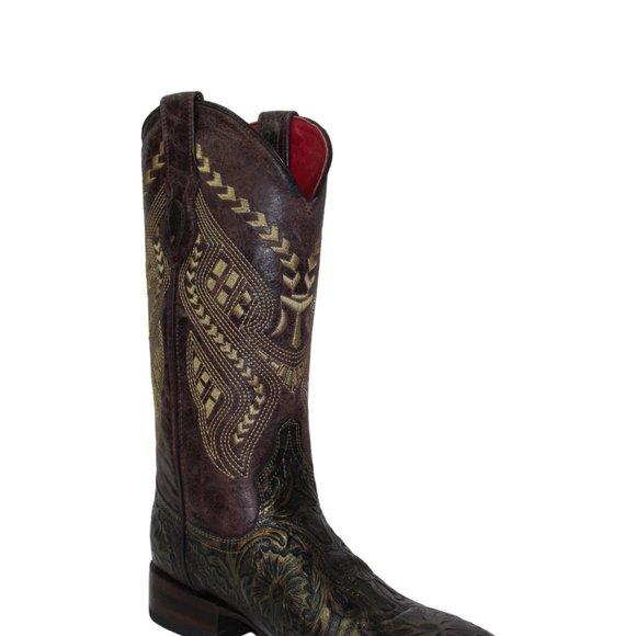 Ferrini Cleopatra Gold Square Toe Cowgirl Boots Women's 9.5 B NEW! - Picture 5 of 16